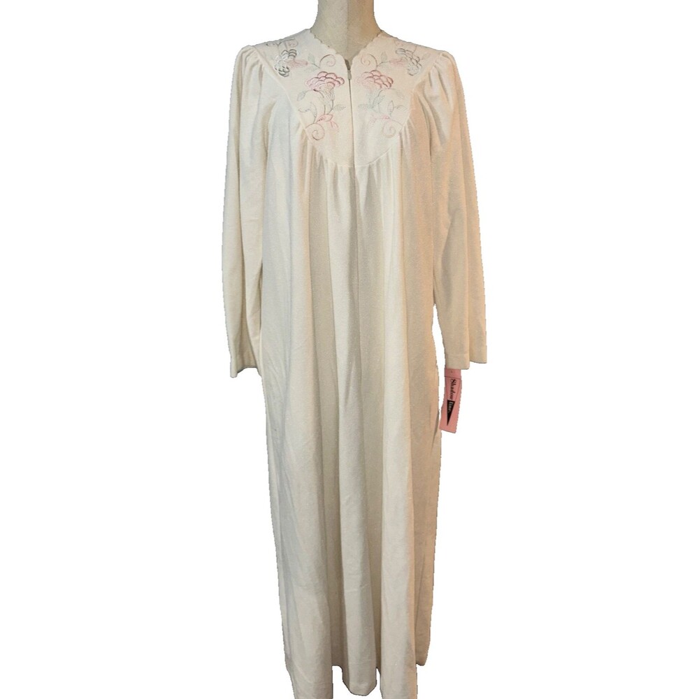 Shadowline Vintage NWT Women's Long Velour Robe/Nightgown/House Dress size S